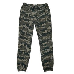 Levi's Boys Youth Camo Joggers XL 13-15 Green Drawstring Elastic Waist Pockets